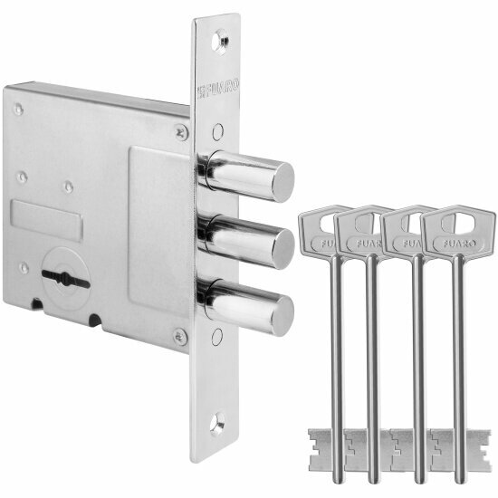 Fuaro Замок врезной сувальдный MDV812/S-60.00.3R14 4key