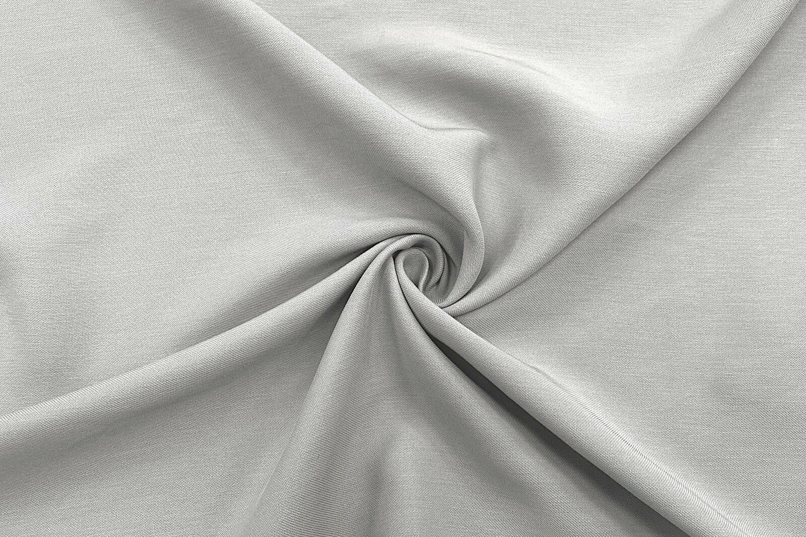 Ткань Креп-стрейч вискоза светло-серая 320 г/пм ш135см 05 м