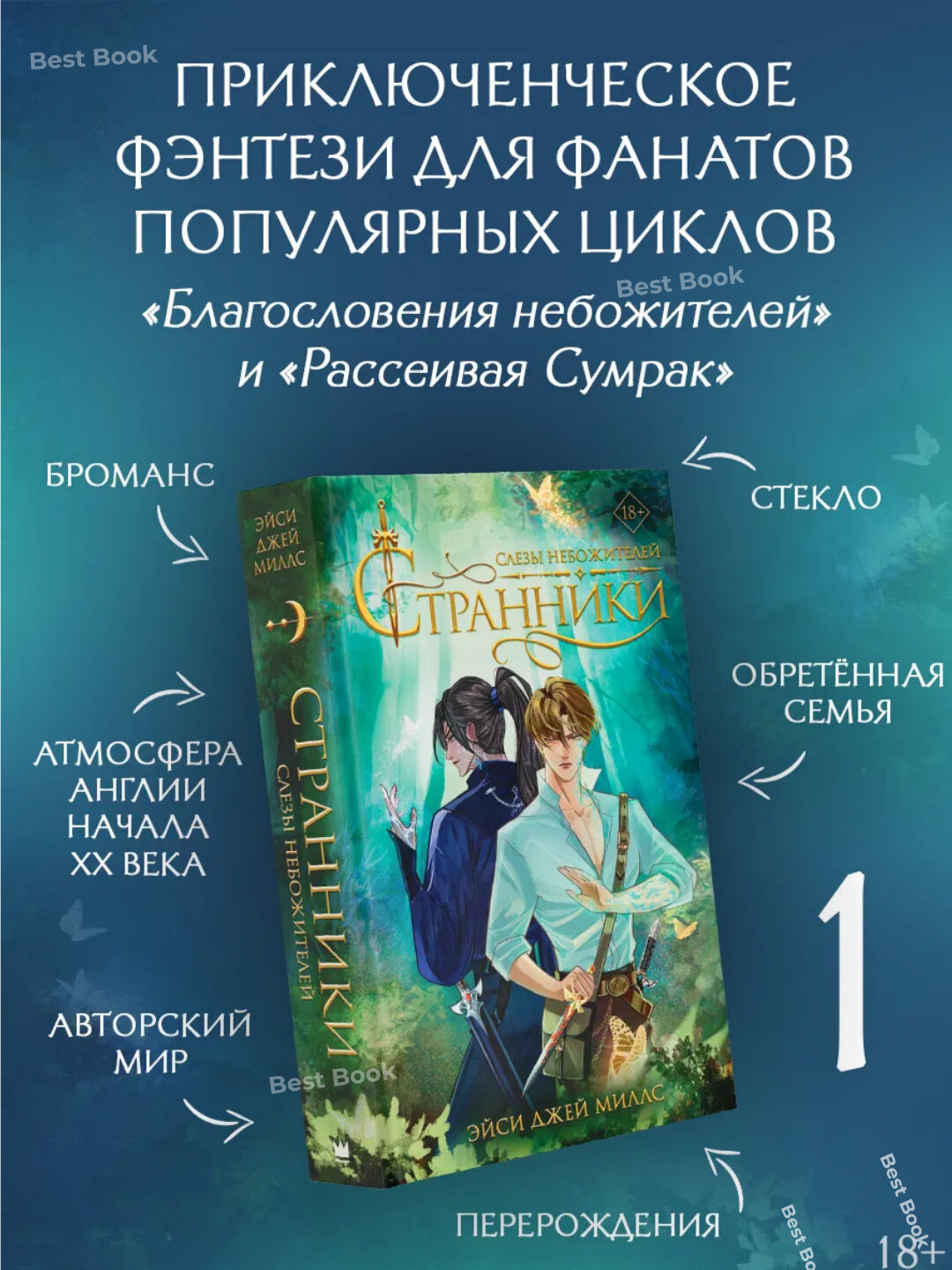 Книга "Странники. Слезы небожителей" Эйси Джей Миллс, фэнтези, 567 страниц