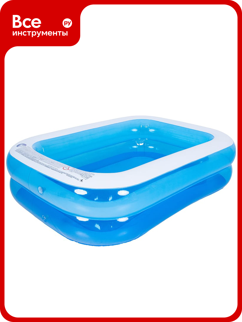 Бассейн надувной прямоугольный Sunclub размер: 200x150x50см 51257 107471