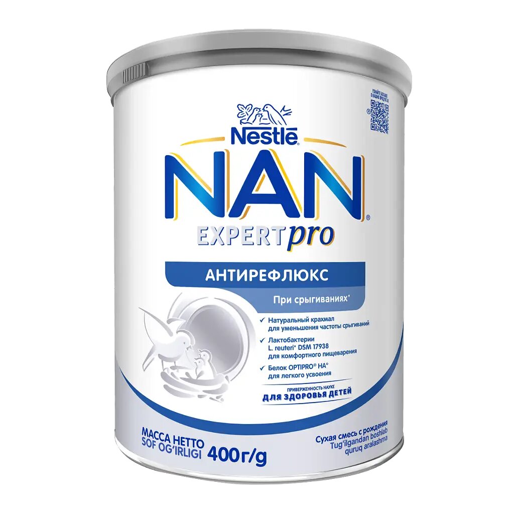 NAN ExpertPro Антирефлюкс Сухая молочная смесь с 0 мес 400 г 1 шт