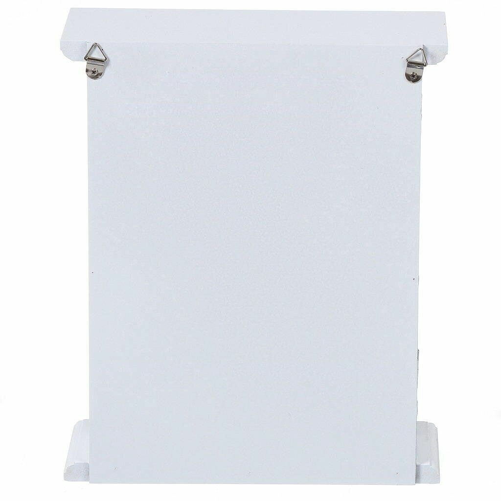 Ключница КНР со стеклом, МДФ, металл, 21х21,5х7 см — фото 1