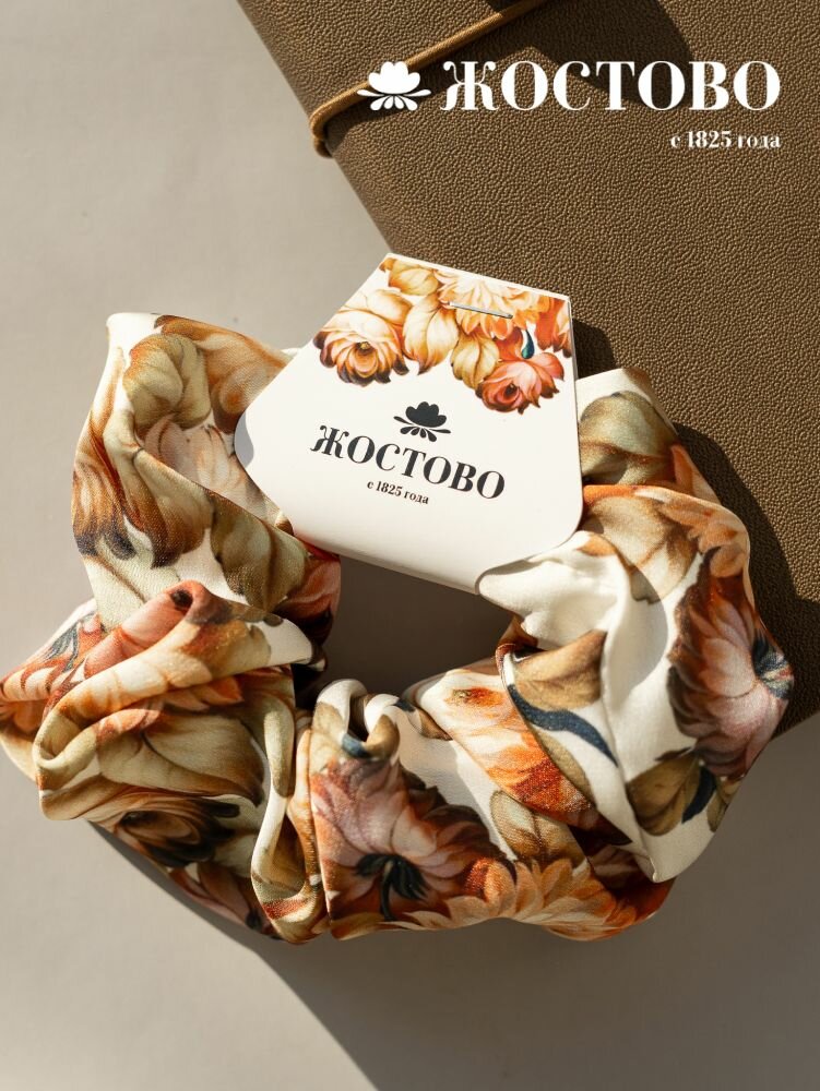 Резинка для волос шелковая Жостово