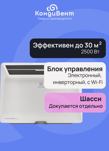 Изображение товара Комплект Electrolux Air Gate Transformer с блоком управления ECH/AG2-2500 T-TUI4 (инверторный)
