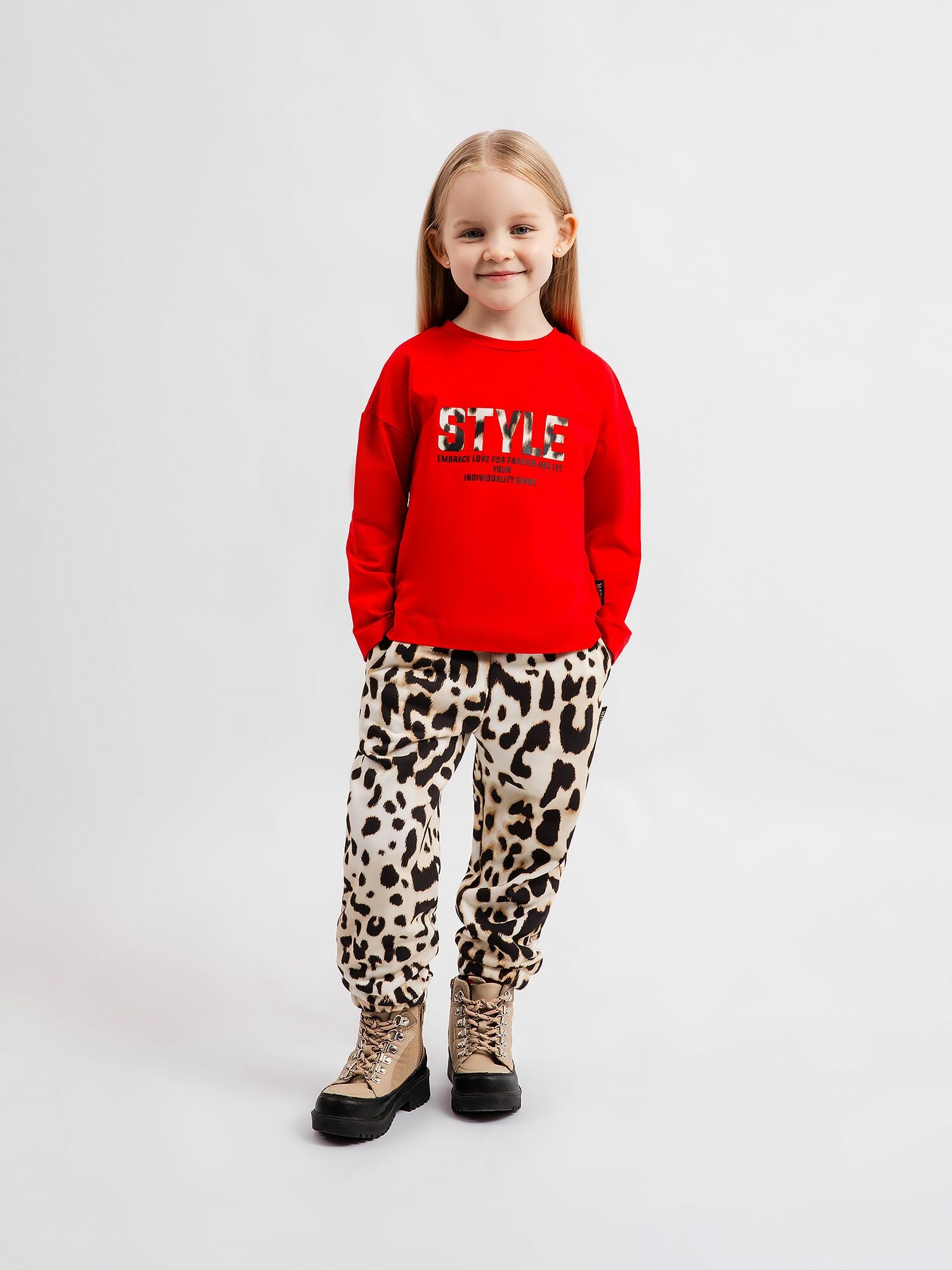 Брюки Gulliver, размер 116-60-54, бежевый