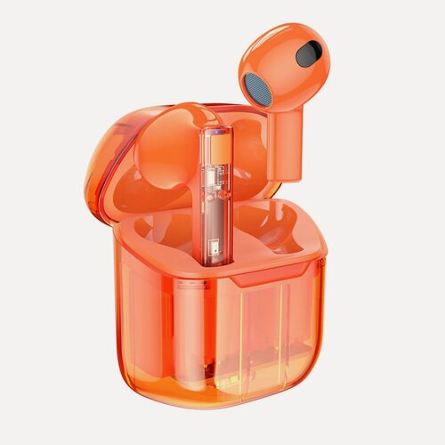 Изображение товара Беспроводные наушники BOROFONE BW23 TWS Pure Bass ZERO Cables, оранжевые