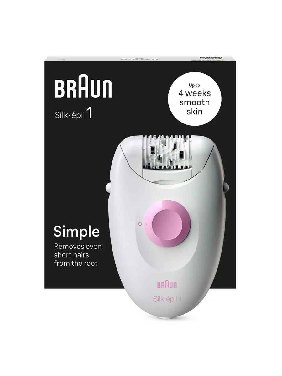 Эпилятор Braun Silk-epil 1 1-000 сухая эпиляция от сети — фото 1