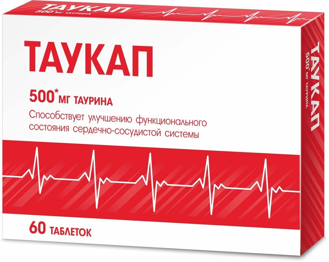 Таукап таурин 500 мг для улучшения функционального состояния сердечно-сосудистой системы таб 60 шт