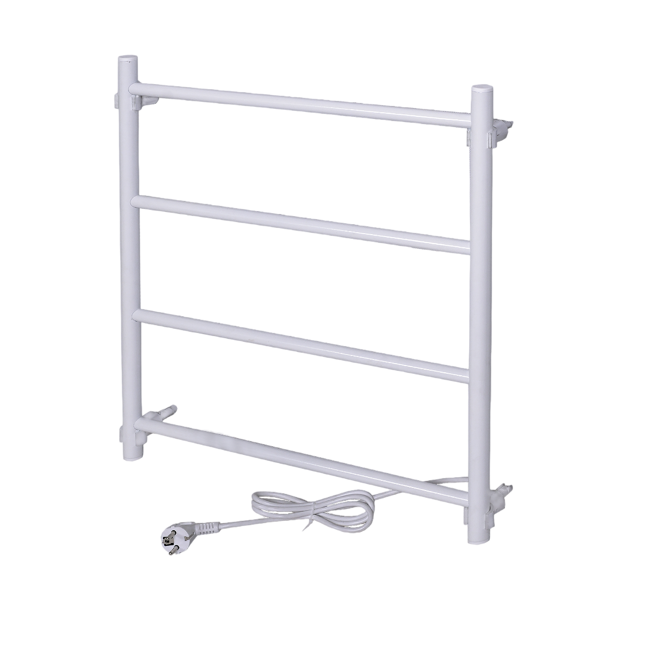 Электрический полотенцесушитель электра (белый) с нагревательным кабелем