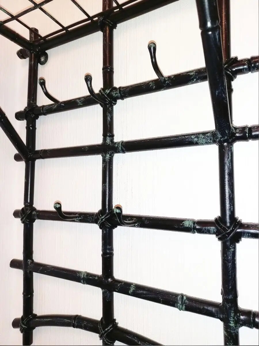 Вешалка настенная, кованая, Студия кованой мебели Нива, цвет черный — фото 1