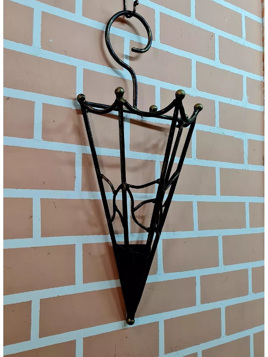 Кованая подставка для зонтов, Студия кованой мебели Нива, цвет античная бронза — фото 1