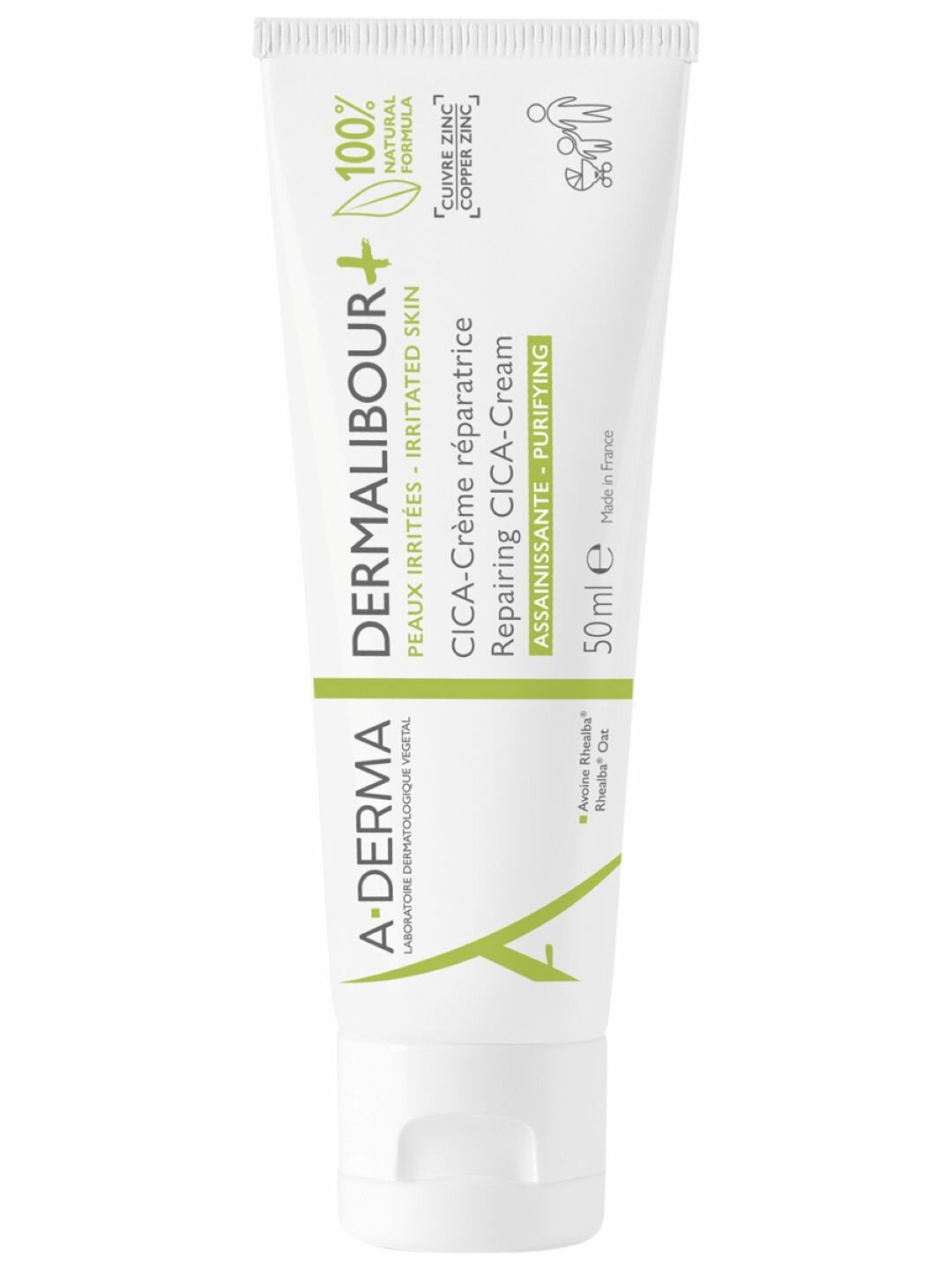 А-ДЕРМА ДЕРМАЛИБУР+ ЦИКА Восстанавливающий крем, 50 мл | A-DERMA Dermalibour+ CICA-Cream