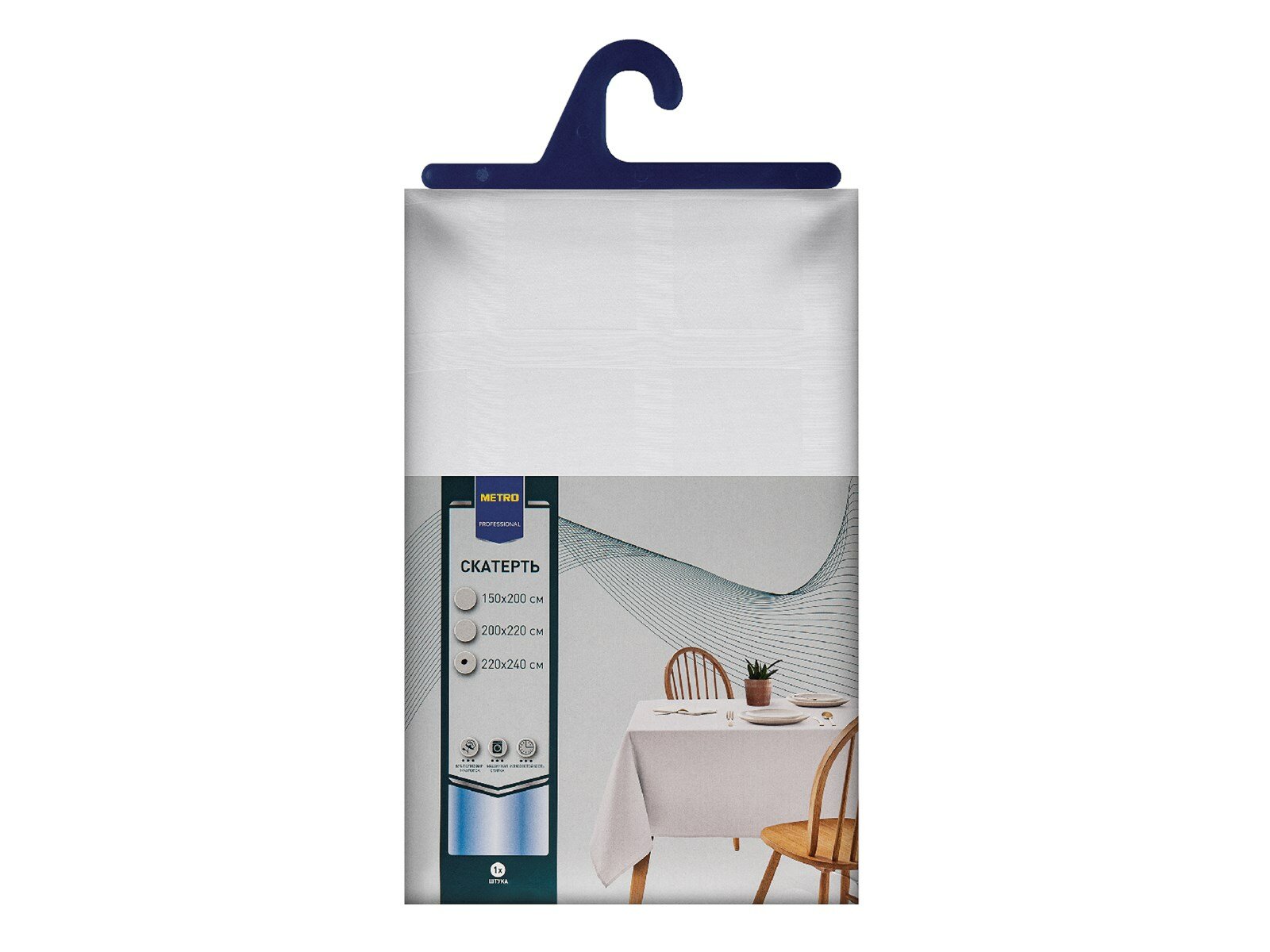 METRO PROFESSIONAL Скатерть экрю, 220 х 240см
