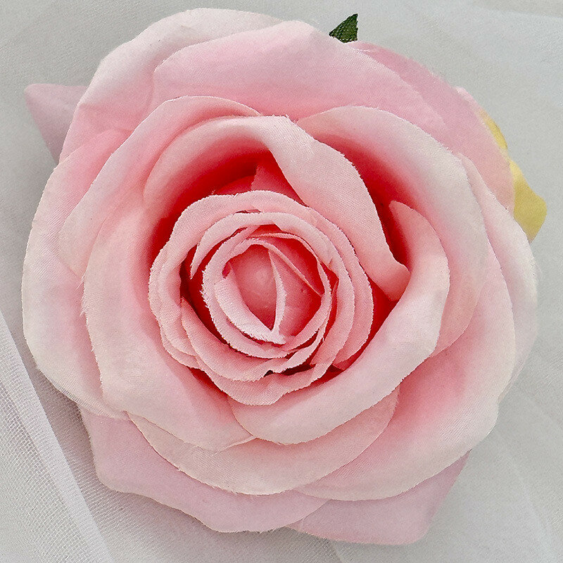 Rose synthetic flowers for wedding and home decor with multicolor silk fabric for photo shoots rose pink