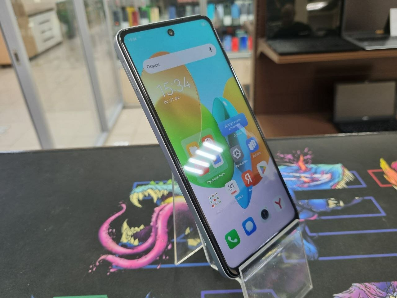 6.56" Смартфон Tecno SPARK 20C 128 ГБ, белый — фото 1