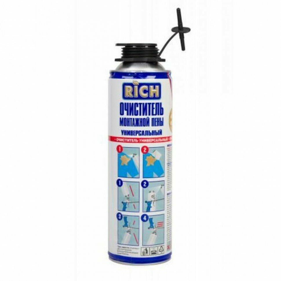 Очиститель монтажной пены 500мл. РИЧ