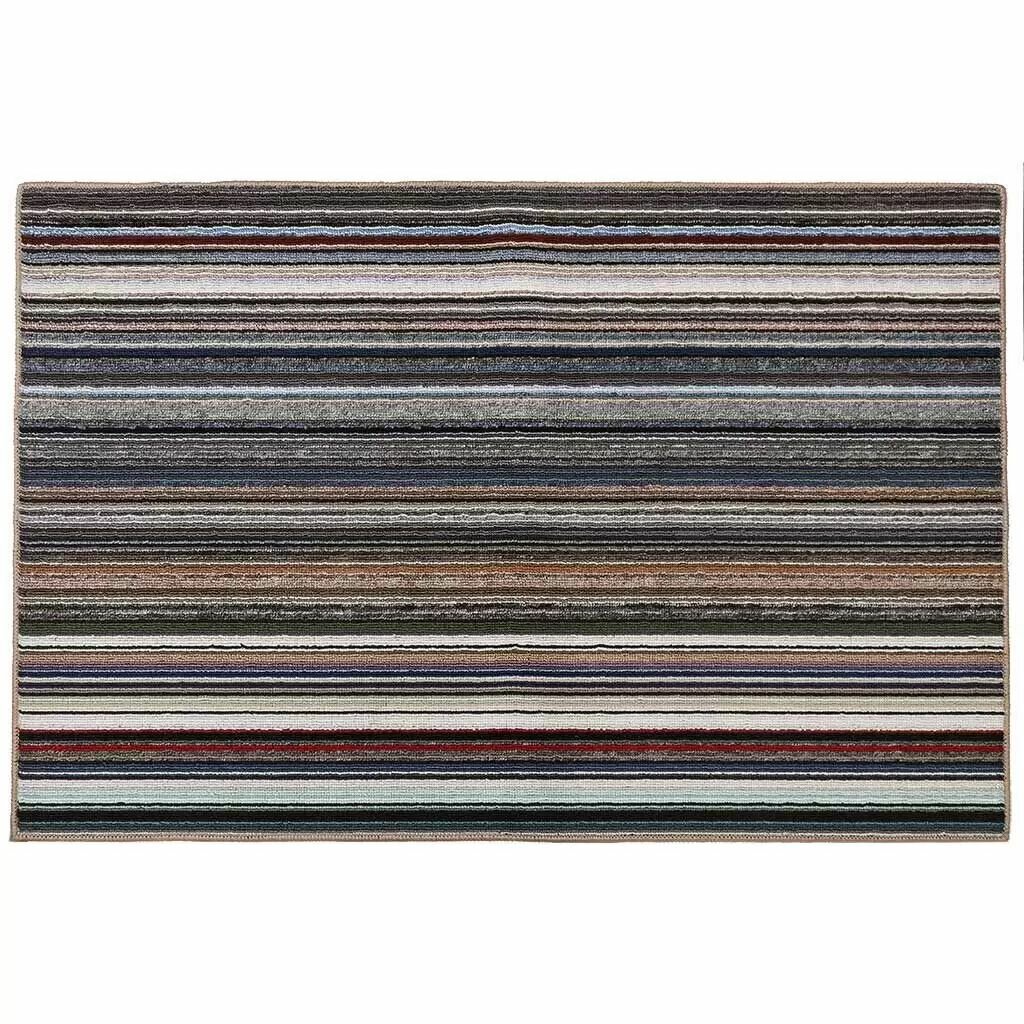 Коврик придверный 80х120 см прямоугольный велюр влаговпитывающий Мультиколор PP-2005