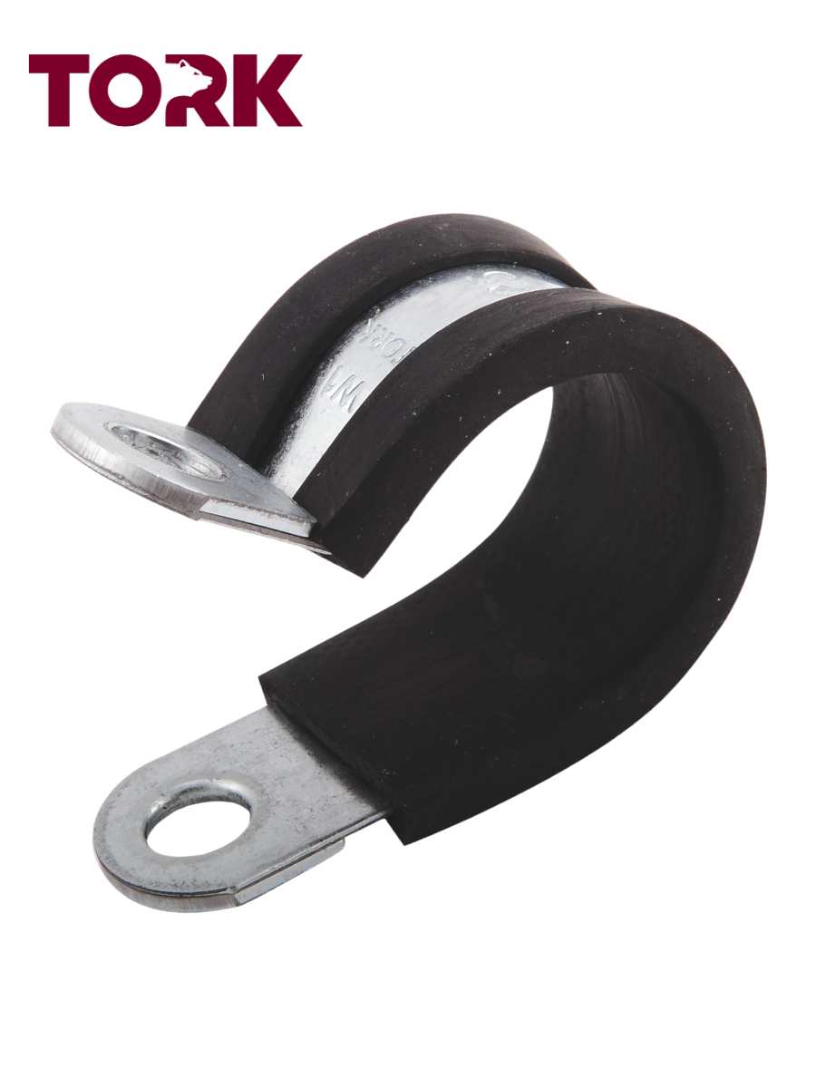 Хомут обрезиненный Руббер 35/15 W1 оцинкованная сталь (1 шт.) — фото 1