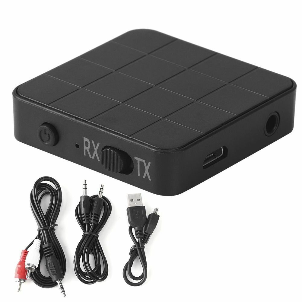 Bluetooth 5.0 2-в-1 аудиоресивер-передатчик беспроводной стереоадаптер для автомобиля, телевизора, ПК с высококачественным звуком и низкой задержкой