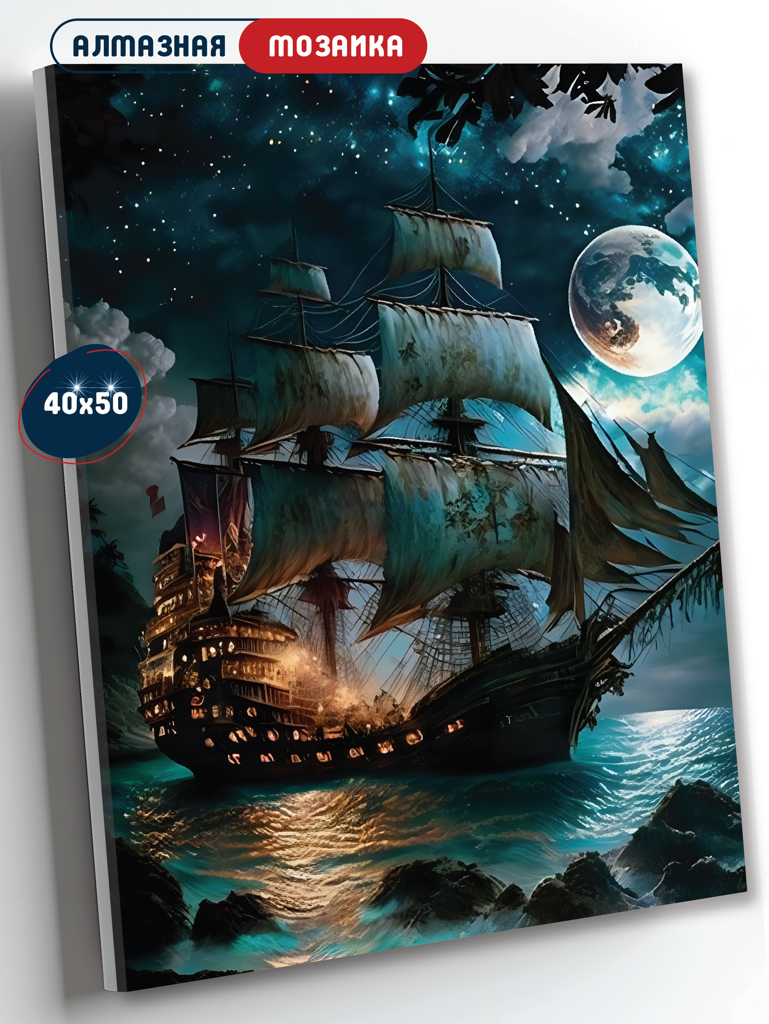 Алмазная мозаика на подрамнике 