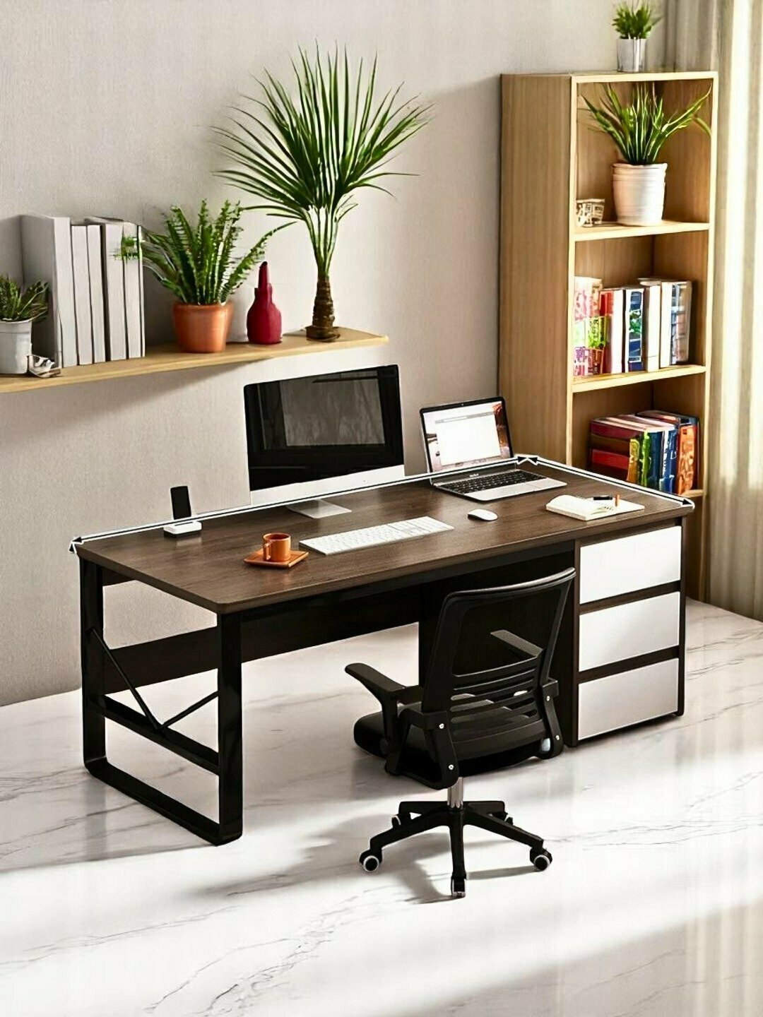 Компьютерный стол, железный, хай-тек