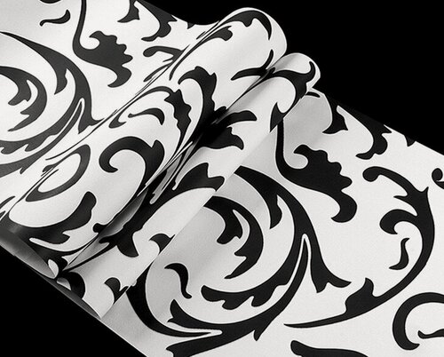 Изображение товара Виниловые обои Damask Silver Floral, Светло-серый, 9.5MX0.53M