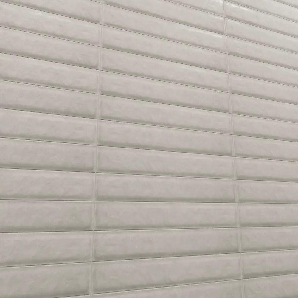 Керамин Наполи 7 плитка настенная матовая 400x64x74мм(34шт) (087м2) белый