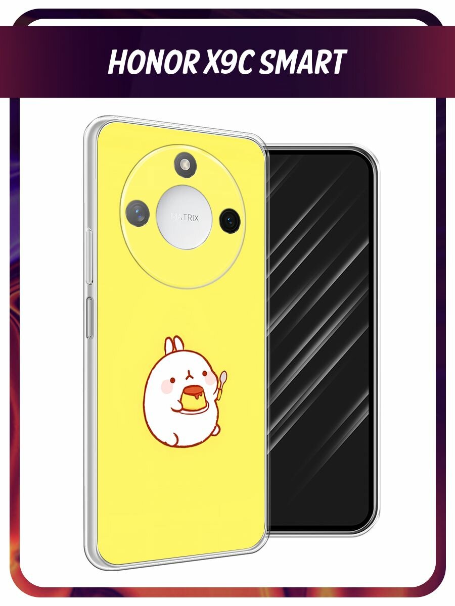 Чехол на Honor X9c Smart / Хонор X9c Смарт с принтом кролик просит добавки
