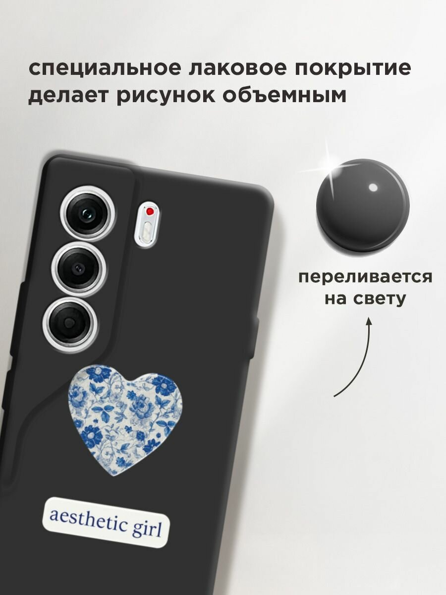 Чехол на Tecno Camon 40 Pro 4G / Текно Камон 40 Про с принтом "Aesthetic girl 2" — фото 1