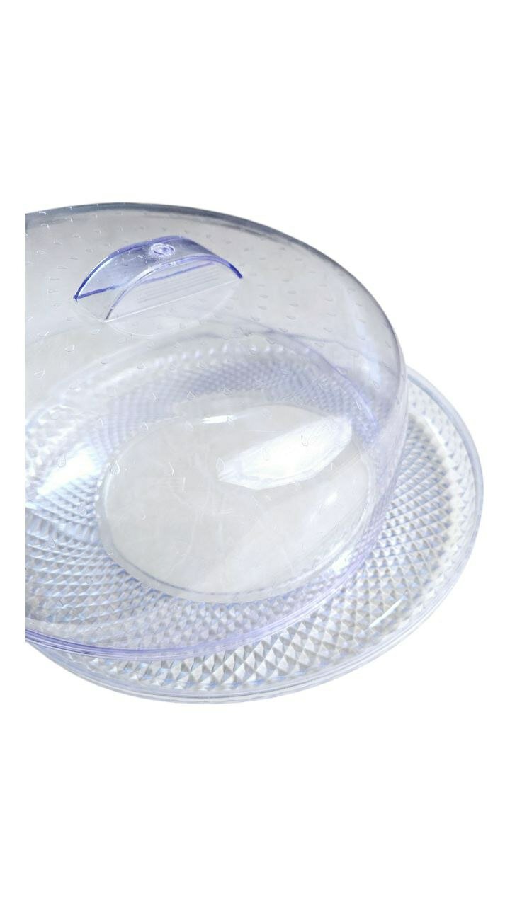 Прозрачная хлебница с прочным корпусом и удобной крышкой для аккуратного хранения свежего хлеба и выпечки — фото 1