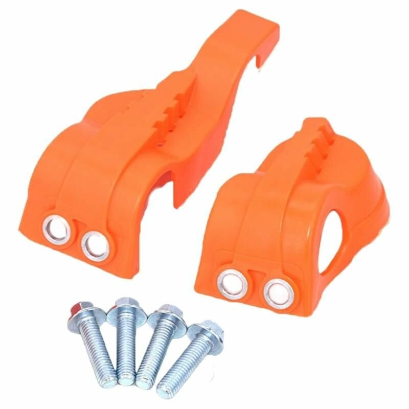 Стильная передняя подвеска Fork Guard Easy Установка для энтузиастов мотоциклов Оранжевый