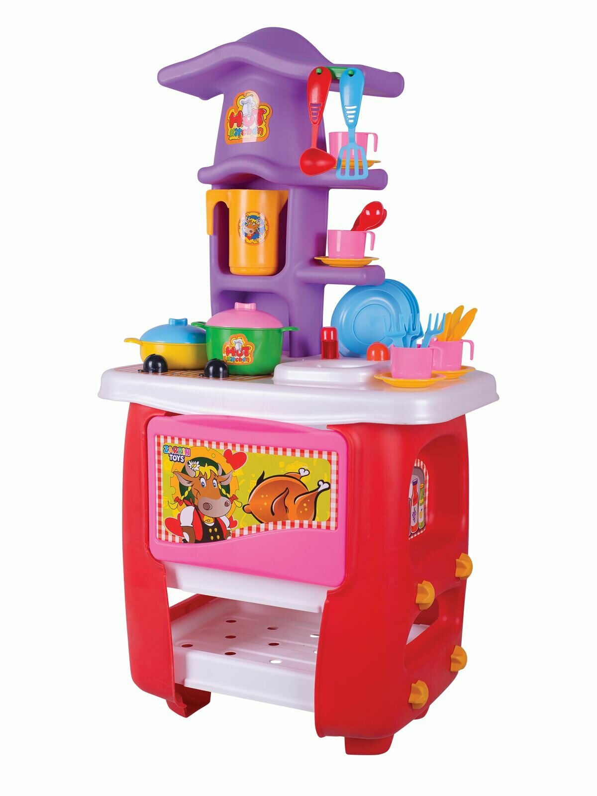 Игрушка Кухня игровая Hut Kitchen с набором, 32 предмета — фото 1