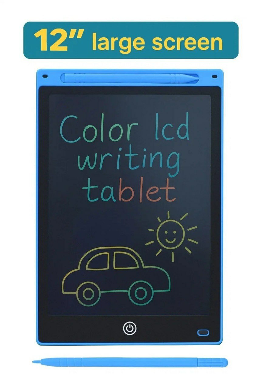 Цветной графический планшет для рисования, размер 12, blue