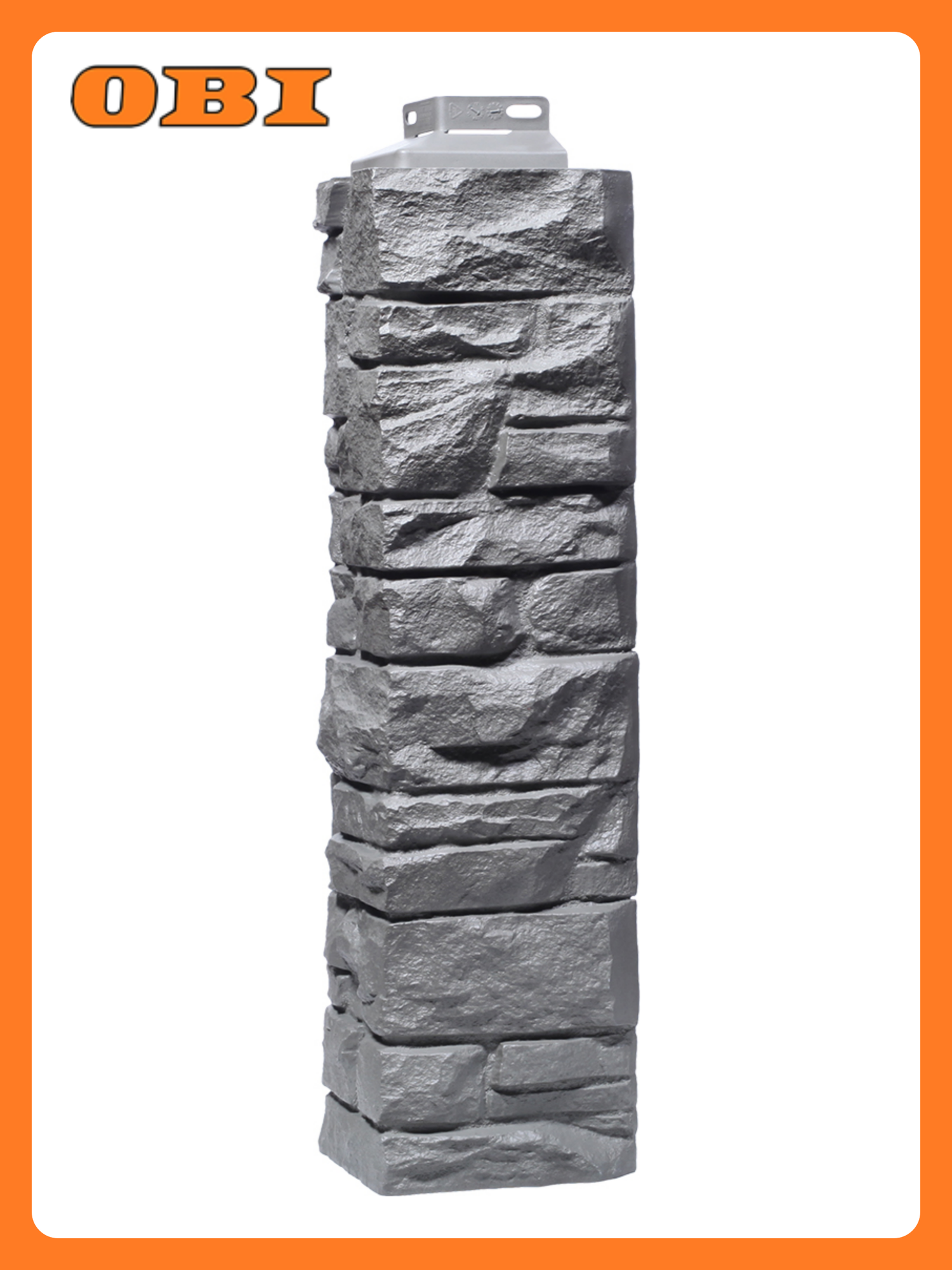 Наружный угол FineBer 471x115мм имитация каменной кладки кварцевый цвет