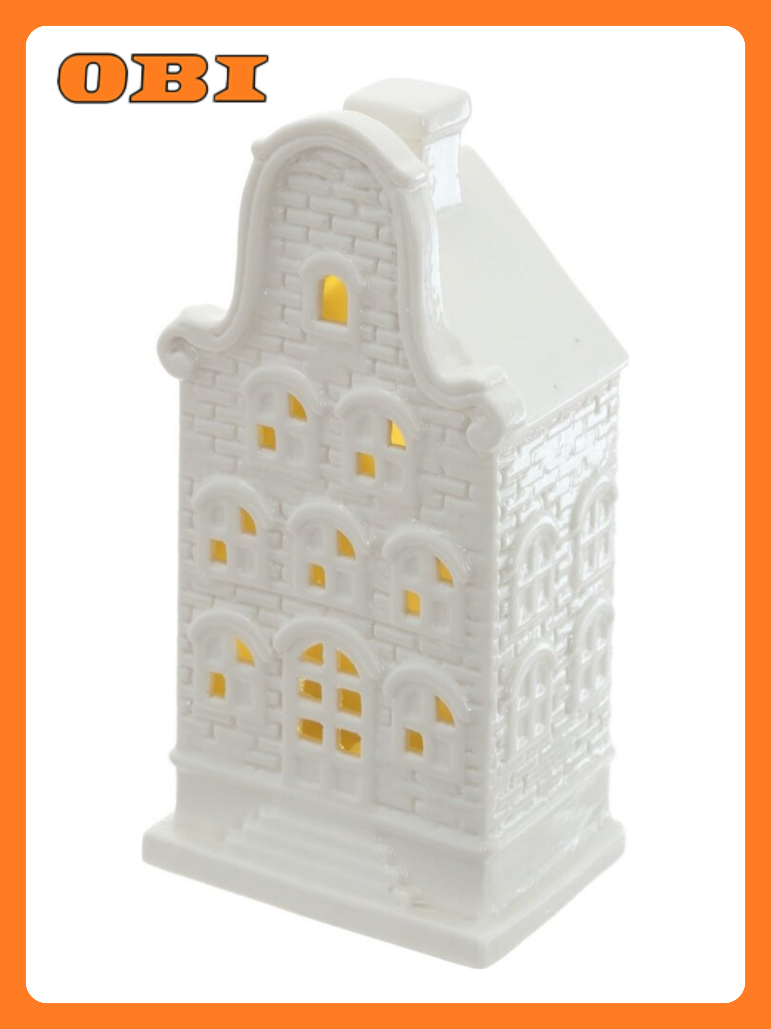 Фигурка декоративная Домик с подсветкой (2хLR44) L7 W5 H17 см