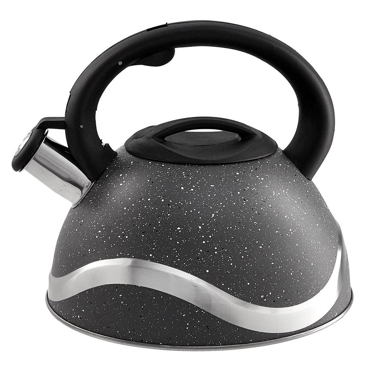 Чайник Webber BE-0574 со свистком нержавеющая сталь цвет черный