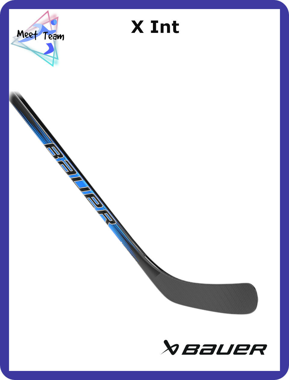 Клюшка хоккейная BAUER X STK S23 INT Grip 60 P92 L 1061722