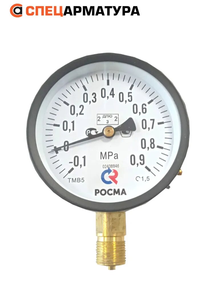 Мановакуумметр показывающий технический ТМВ-510Р.00(-0,1-0,9MPa)M20x1,5.1,5