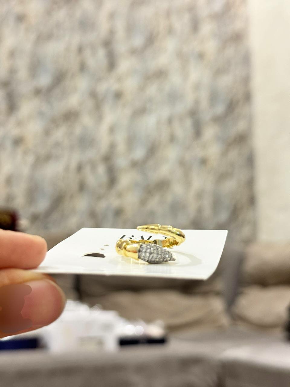 Моносерьга RADI, размер 17 мм, gold — фото 1