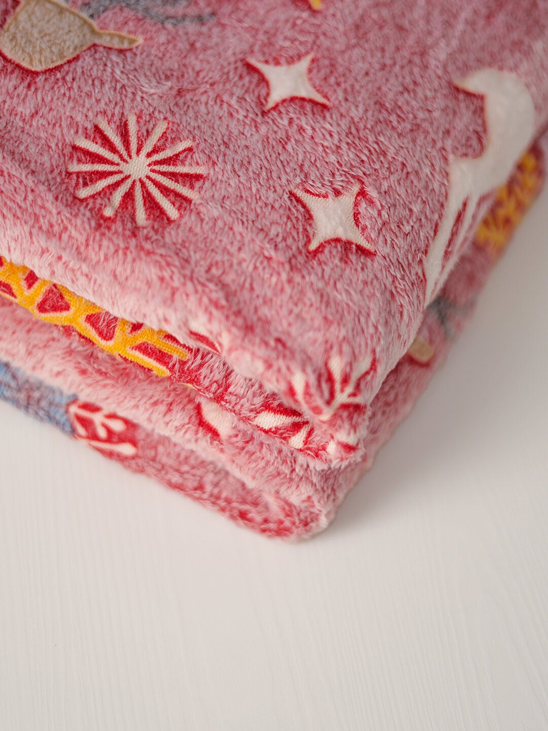 Светящийся плед в темноте, велсофт, мягкий , размер 150x200, олень — фото 1