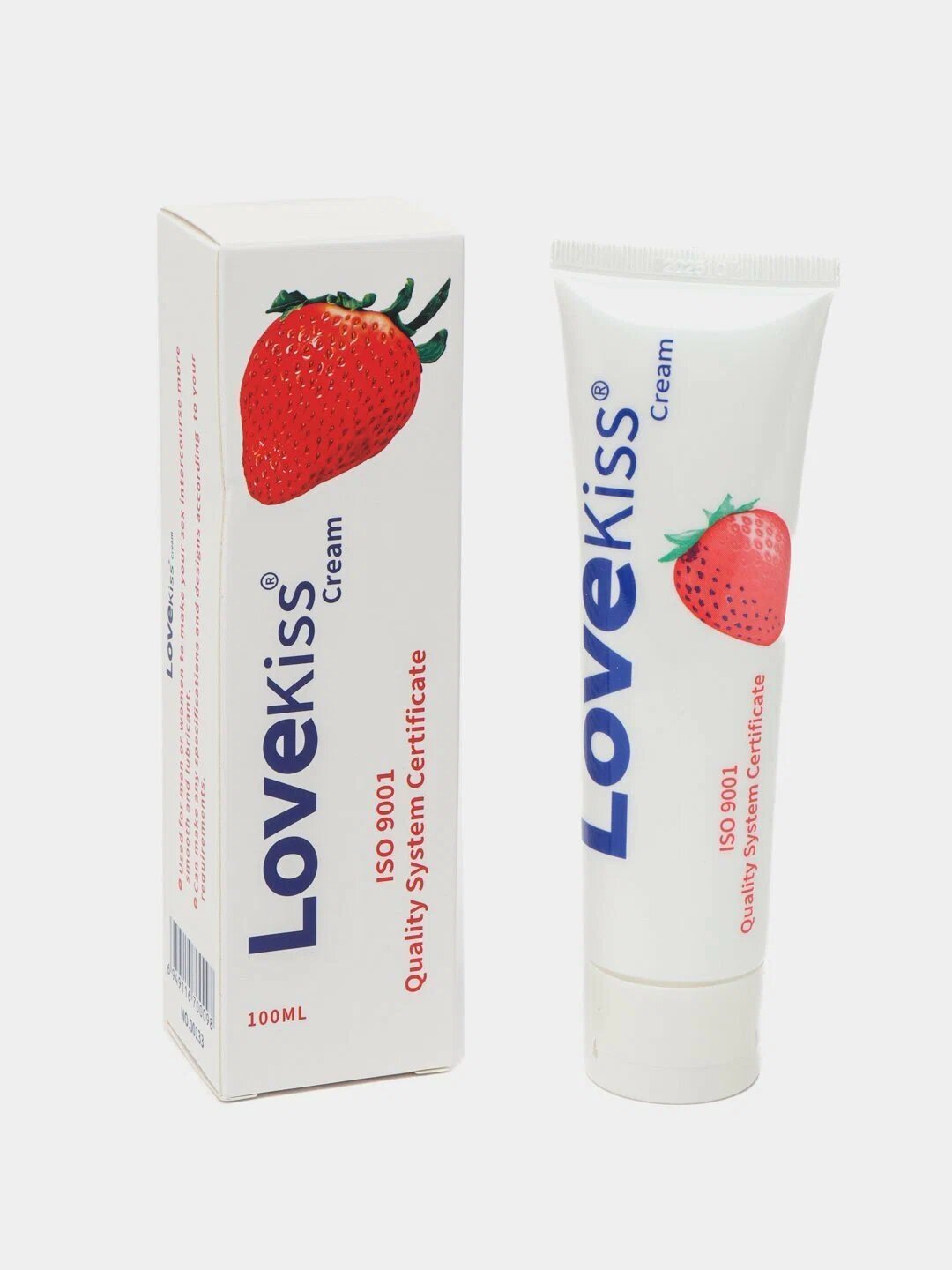 Интимный гель Лове кисс, смазка на силиконовой основе, лубрикант ароматизированный, 100 мл