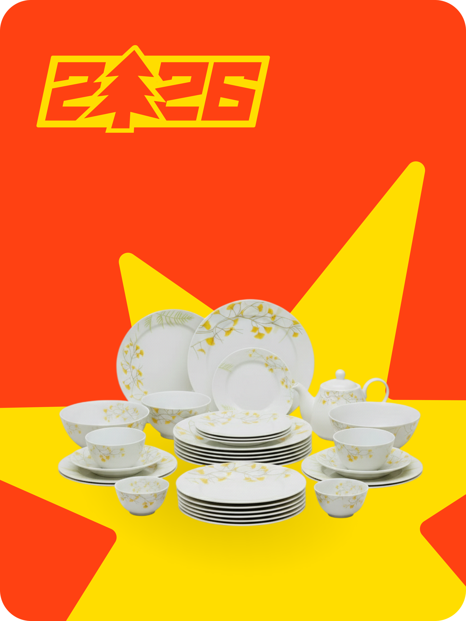 Набор посуды Torix, 32 предмета, для 6 персон