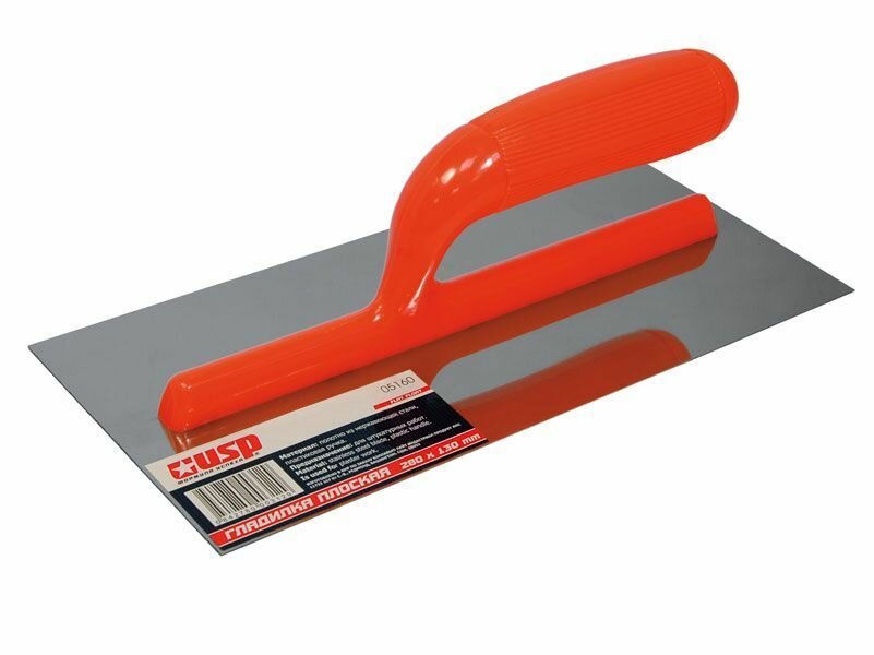 Гладилка зубчатая 280х130 мм, зуб 10х10 мм, нерж. пласт. руч.