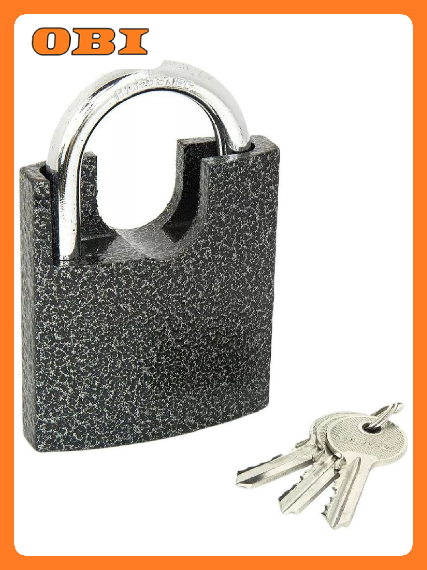 Замок навесной Palladium 507F-70 антивандальный серый 70x80 мм