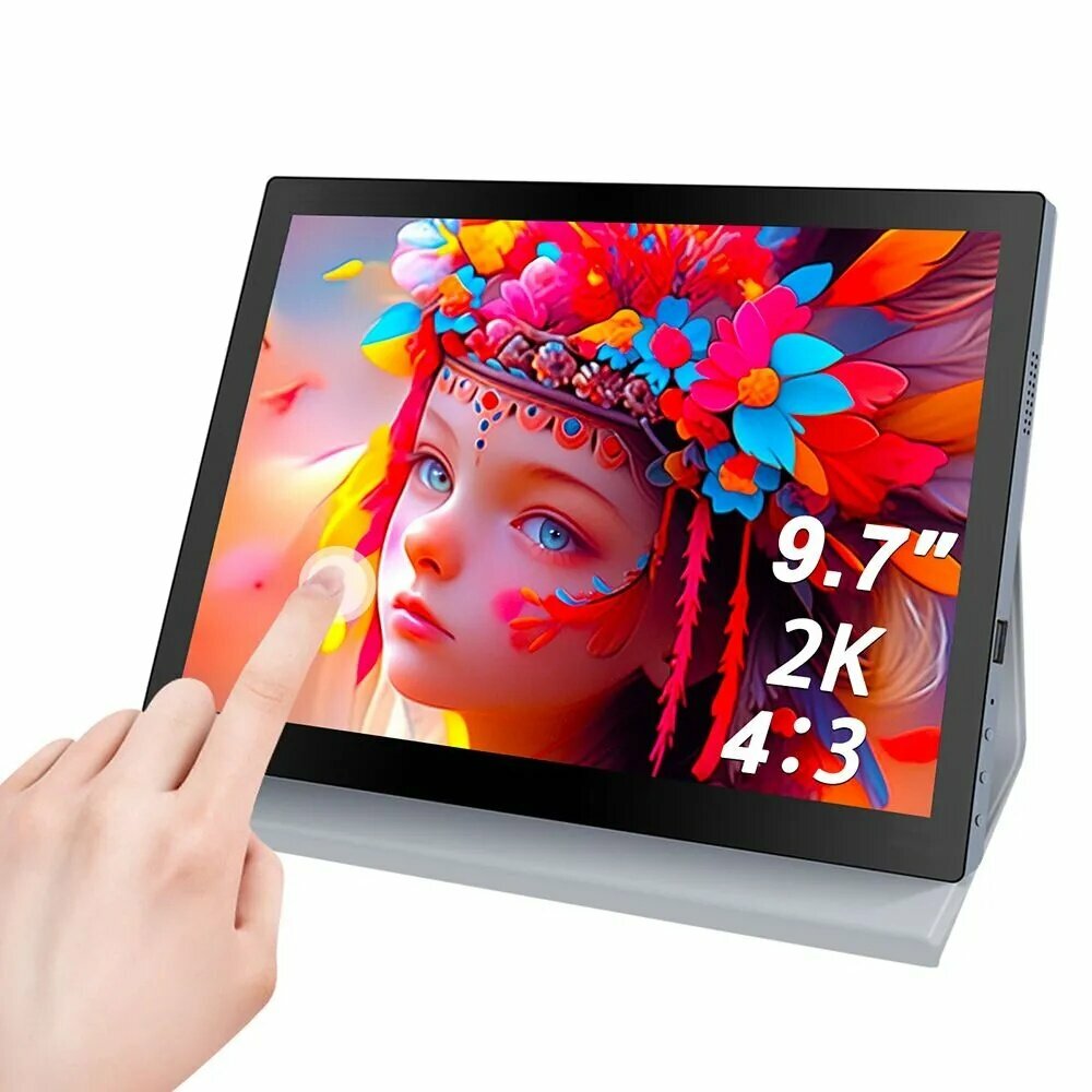 JOHNWILL 9.7" Монитор, черный