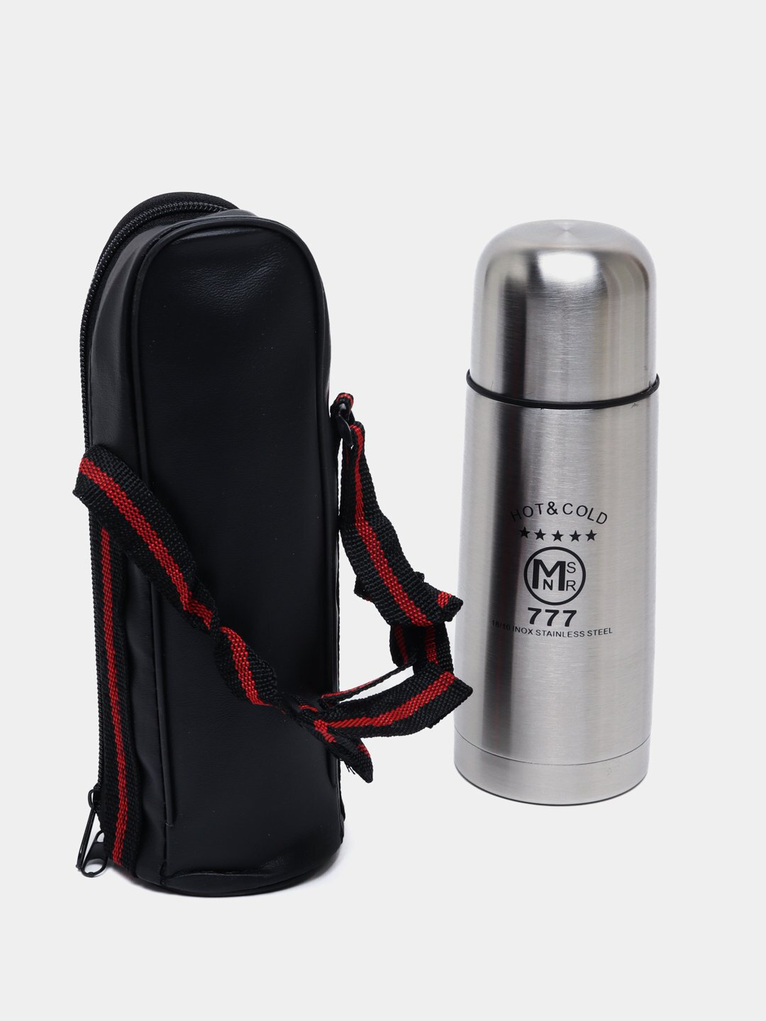 Термос c кожаным чехлом, "777", 350 мл