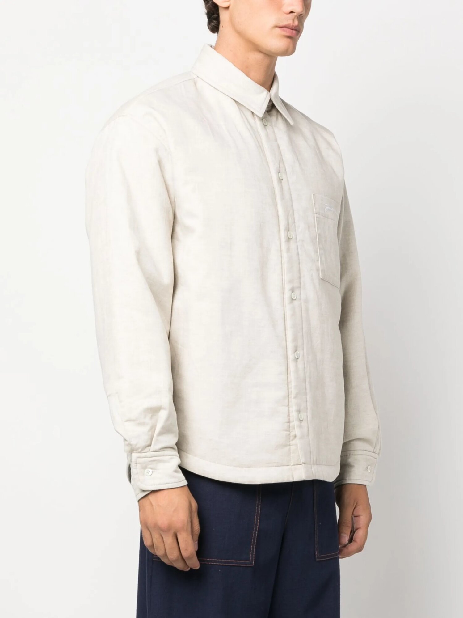 Рубашка Jacquemus La Chemise Boulanger, размер 52 IT, коричневый — фото 1