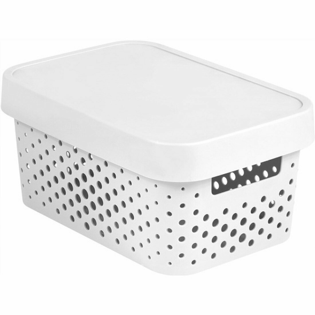 Коробка Curver перфорированная с крышкой RECYCLED Infinity 45 л 270*190*120 белый (229162)