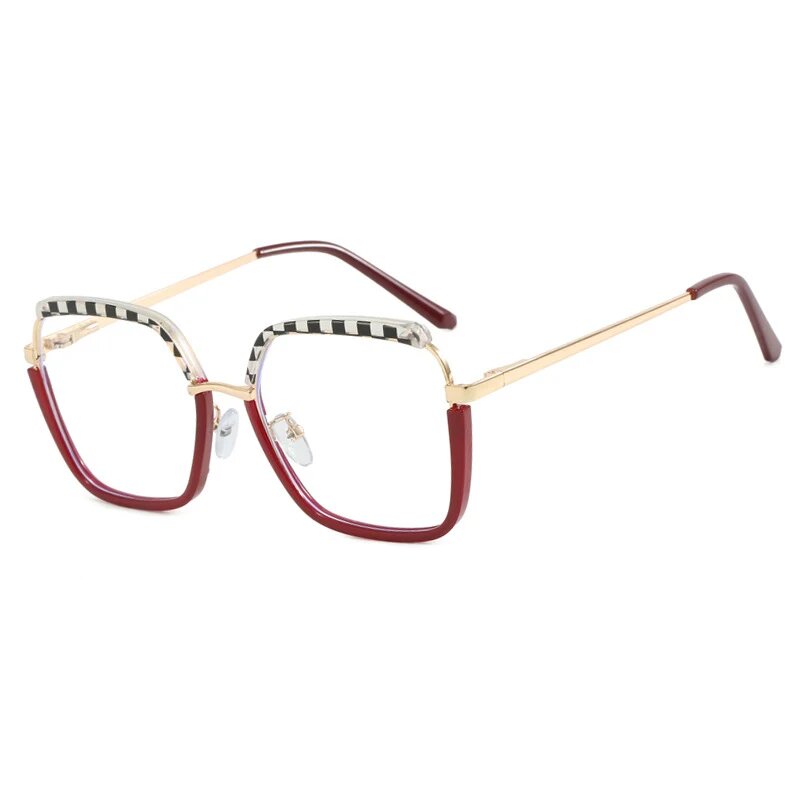 Очки FELRES кошачий глаз, Leopard Red, Myopia-0.75