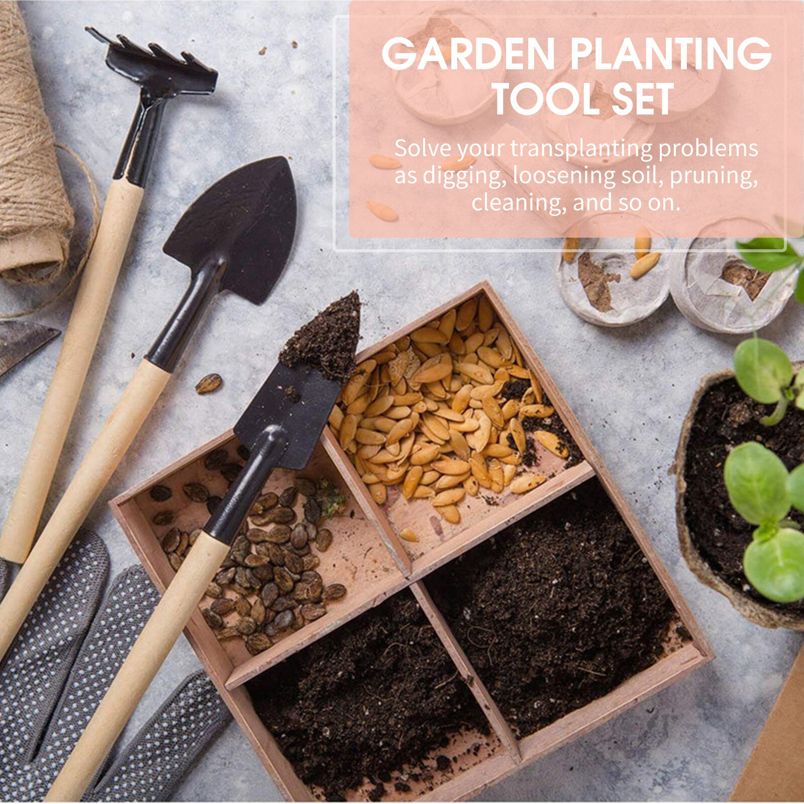 Набор инструментов для посадки сада из 10 предметов складные ножницы грабли лопаты пинцет бонсай суккулент миниатюрная фея мини-сад посадка сада ручные инструменты для домашнего офиса и сада